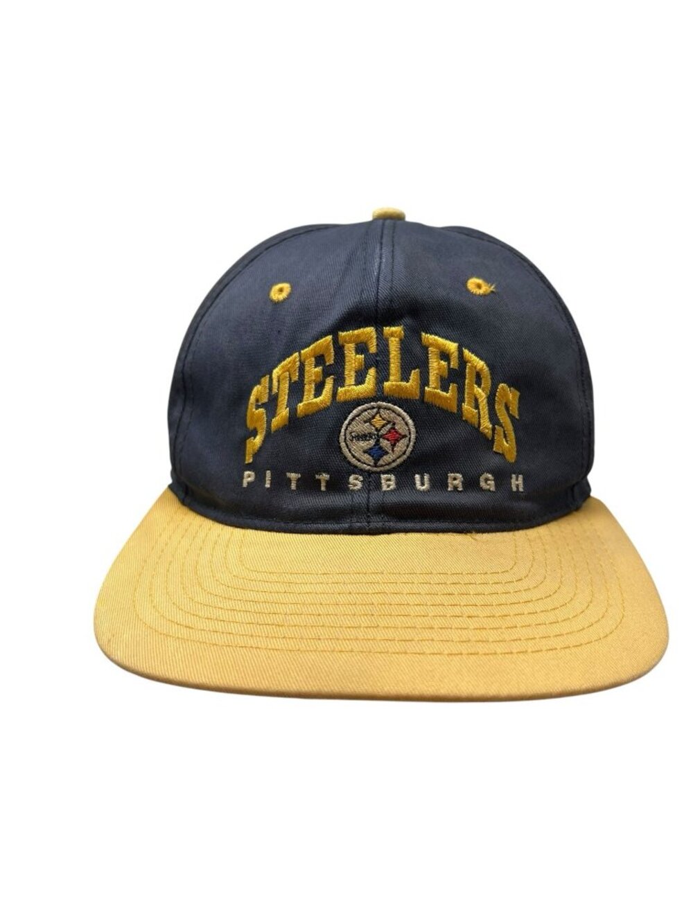 Pittsburgh Steelers Vintage Team NFL Snapback Hat Cap Dad 90's Retro Spell Out